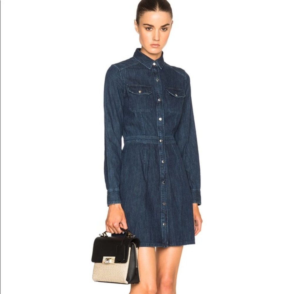Rag and Bone Paz Utility Denim Jean Dress